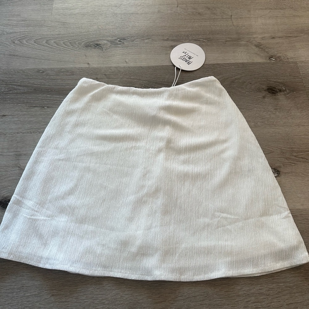 Princess Polly Buddy Mini Skirt White NWT